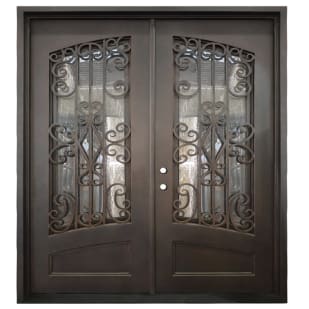Montilla Double Wrought Iron Entry Door Right Swing 6068